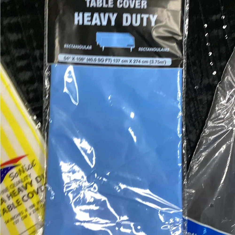 Set of 4 Heavy Duty Disposable Table Cover - Party Supplies 54 x 108